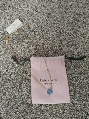 New blue and gold Kate Spade New York necklace